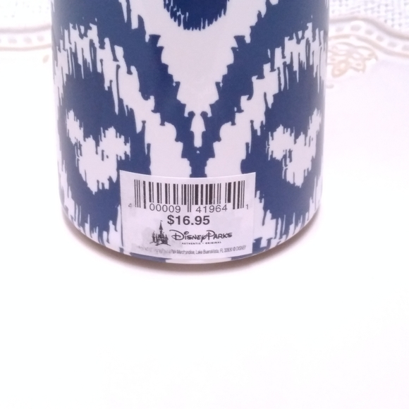 RARE Disney Parks Mickey Mouse Indigo Ceramic Vase - Picture 7 of 9